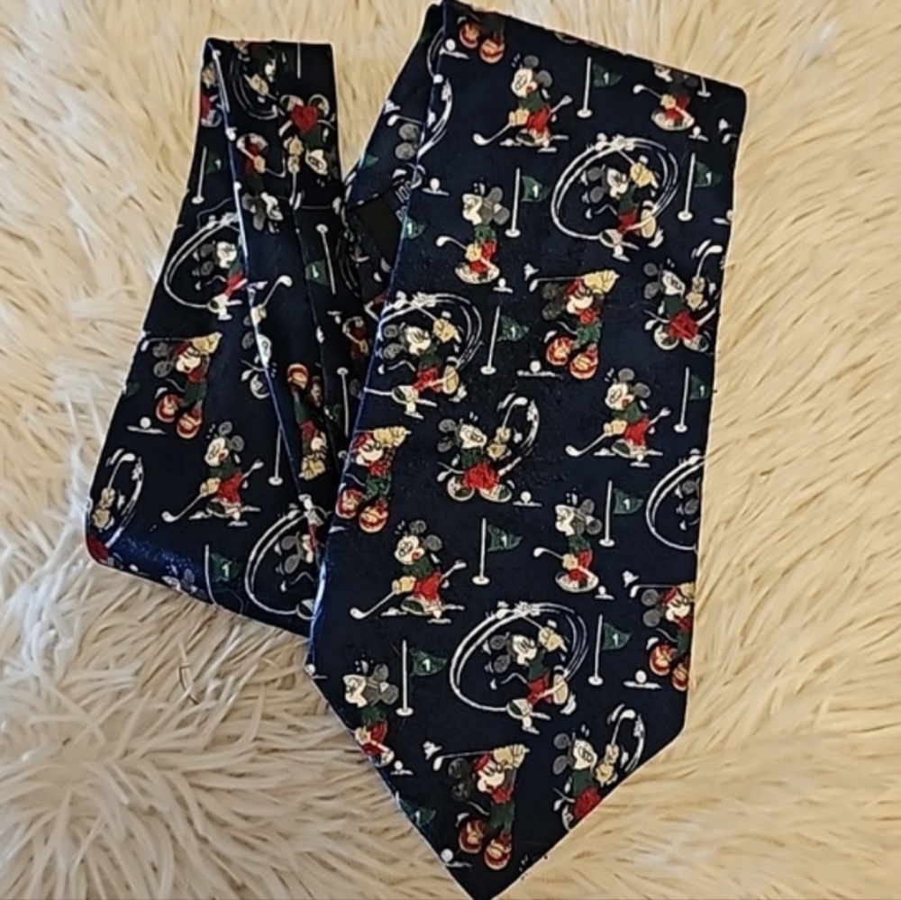 🏌‍♂️Vintage Disney Mickey Mouse Golfing Tie Mickey Unlimited🏌‍♂️